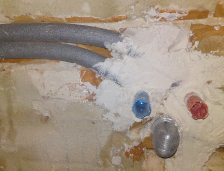 Detail vnútorného vodovodu.